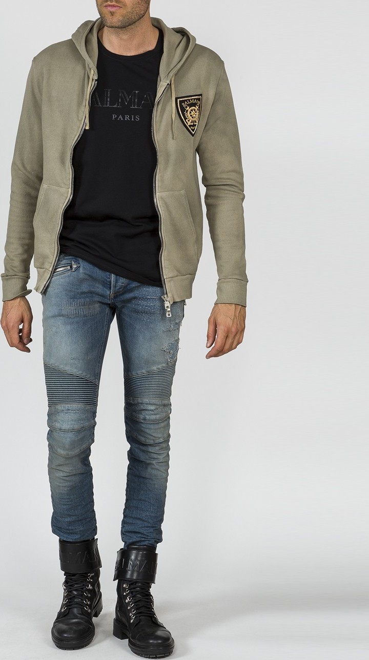 Balmain Balmain badge hoodie
