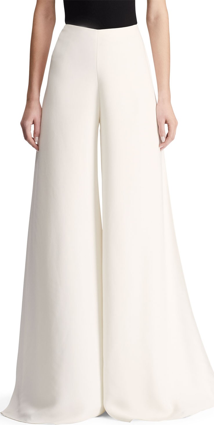 Ralph Lauren Adele Sculptural Cady Palazzo Pants