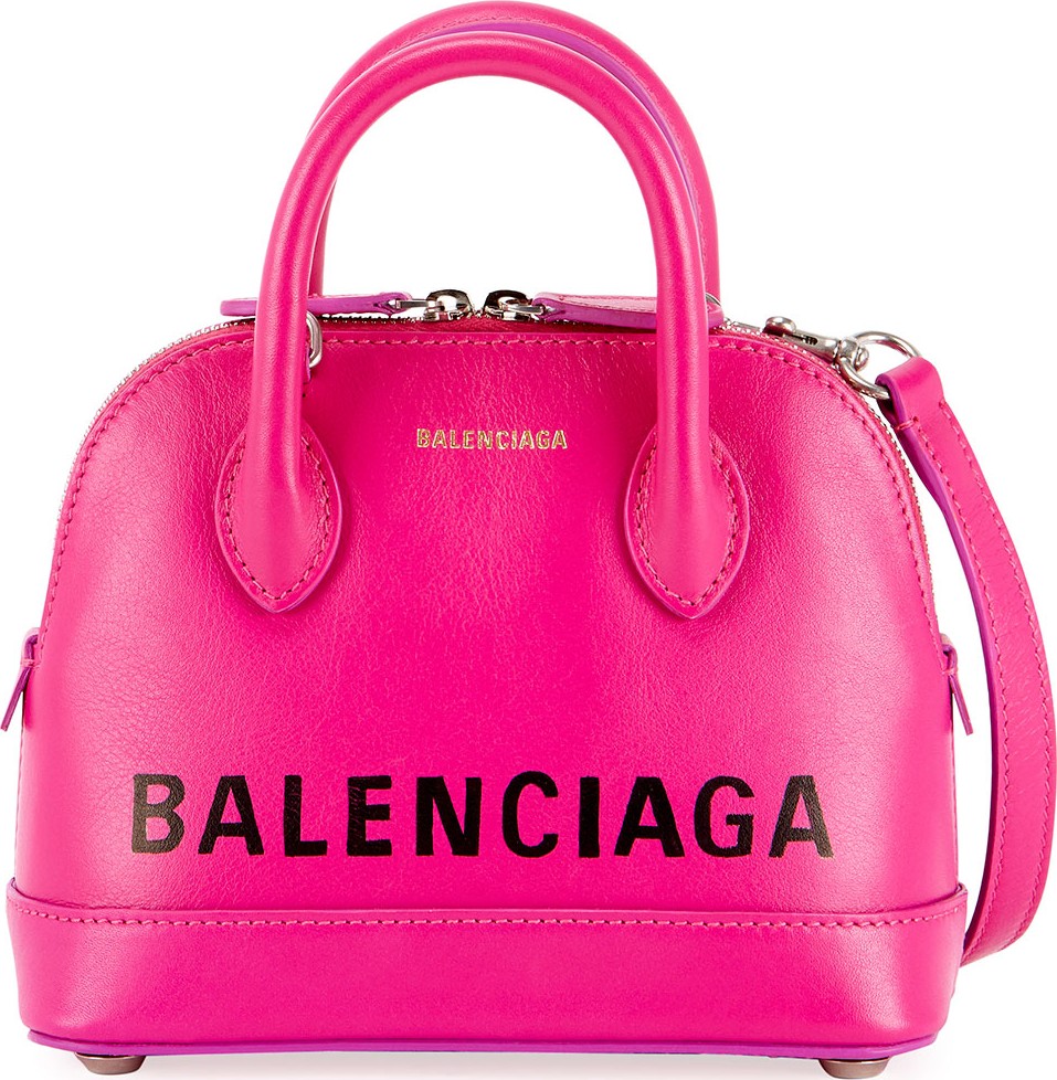 Balenciaga Ville XXS Logo Top-Handle Bag