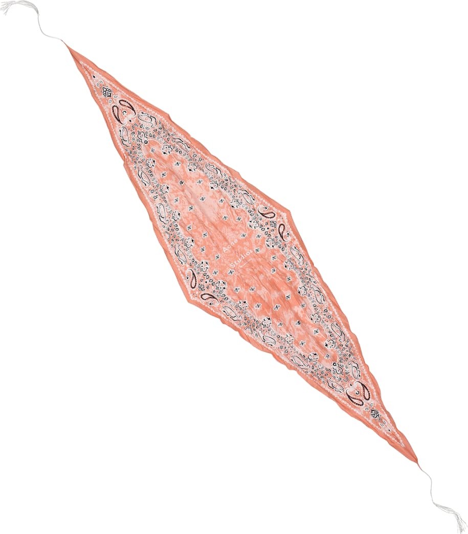 Acne Studios Paisley-print cotton-blend scarf