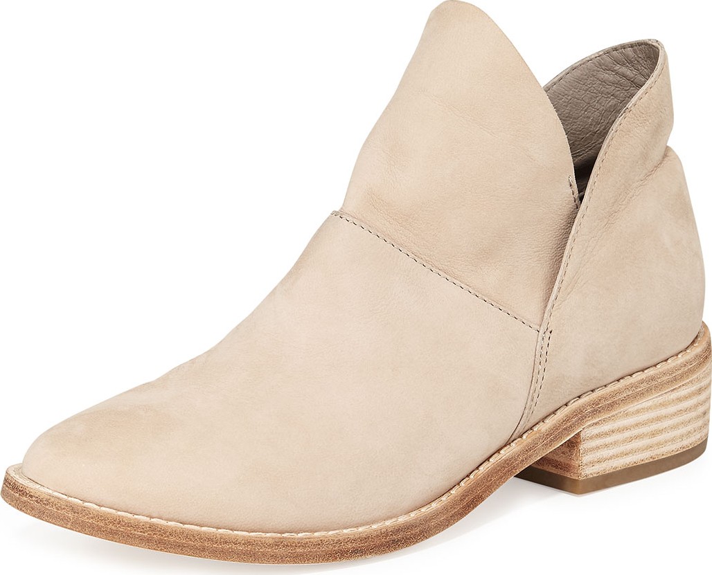 Eileen Fisher Leaf Nubuck Slip-One Booties