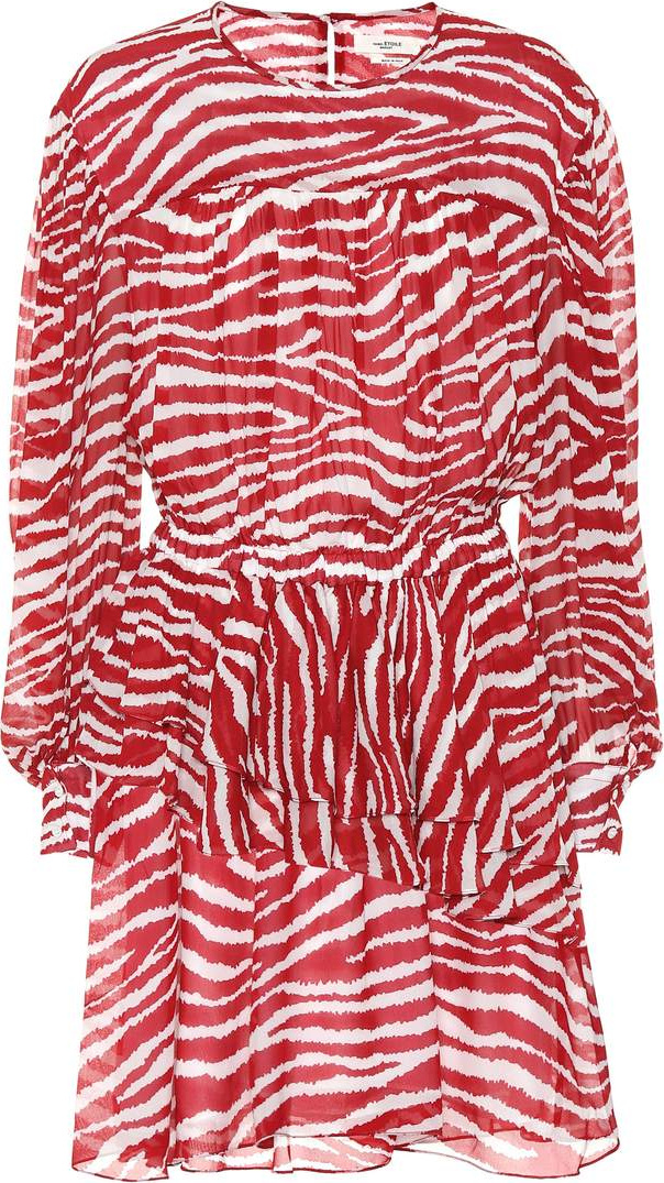 Isabel Marant Etoile Java printed georgette minidress