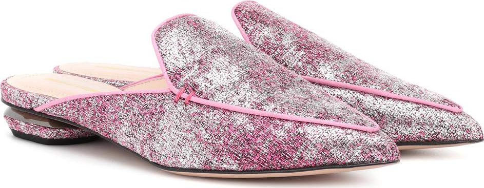 Nicholas Kirkwood Beya metallic mules