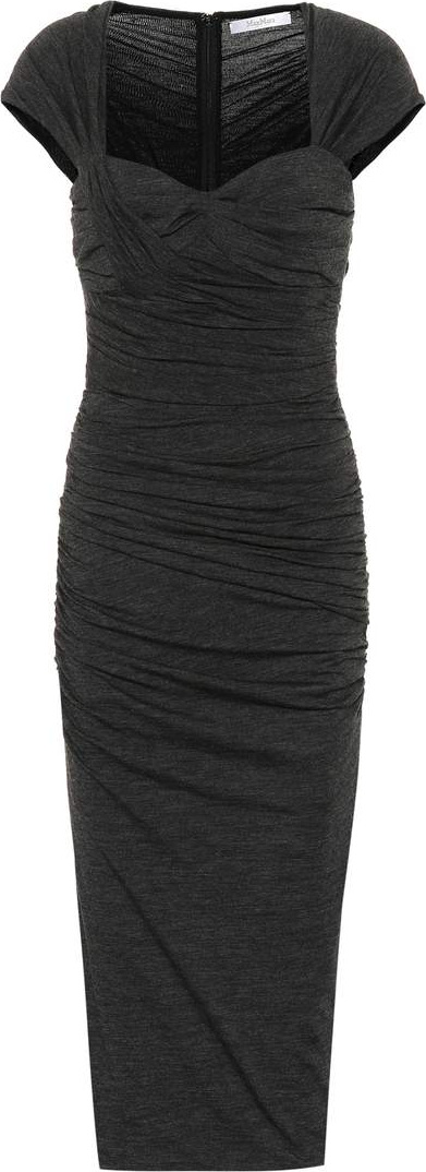 Max Mara Ella stretch wool-blend dress
