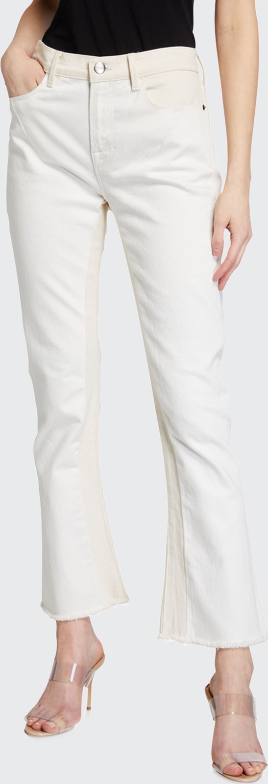 FRAME DENIM Le Crop Mini Boot Spring Mix Jeans