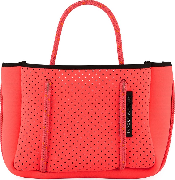 State of Escape Perforated Neoprene Small Crossbody Bag, Bright Pink