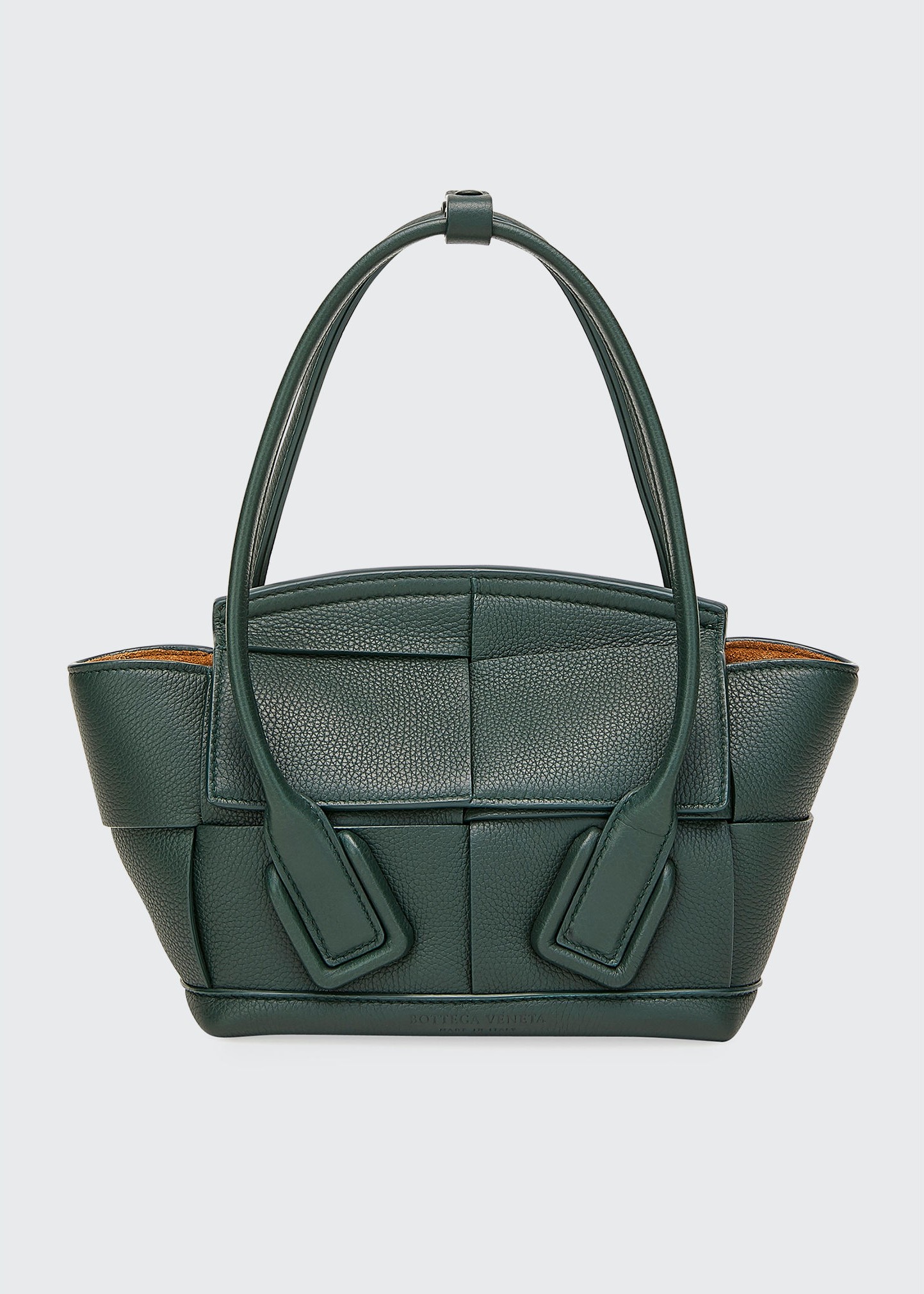 Bottega Veneta Arco 33 Mini Grainy Leather Top-Handle Bag