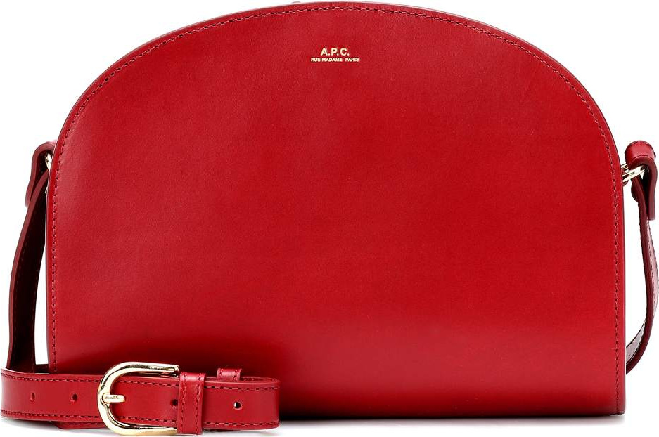 A.P.C. Demi-Lune leather shoulder bag