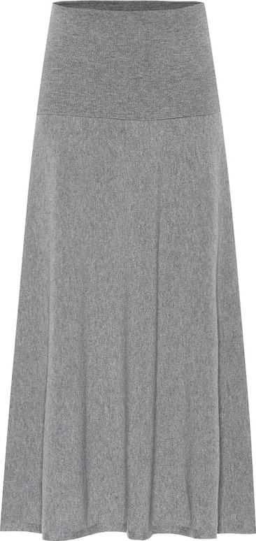 Stella McCartney Wool-blend knit midi skirt