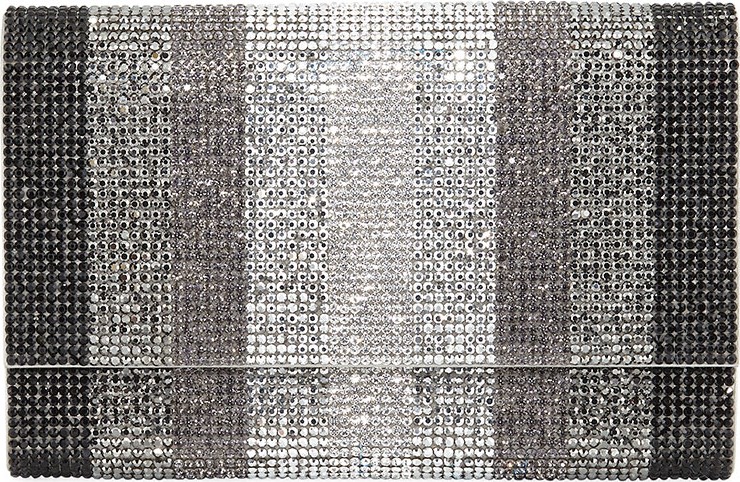 Judith Leiber Fizzoni Stripes Crystal Crossbody Bag