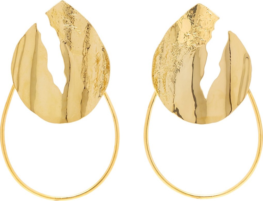 Misho Sierra 22kt gold-plated hoop earrings