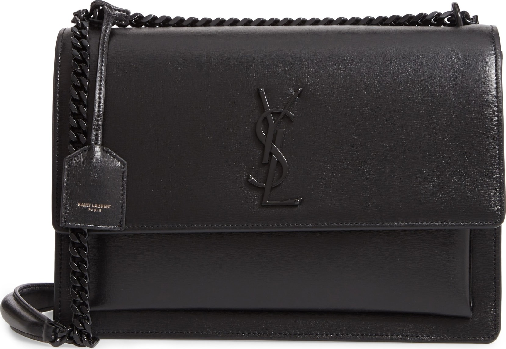Saint Laurent Large Sunset Calfskin Shoulder Bag