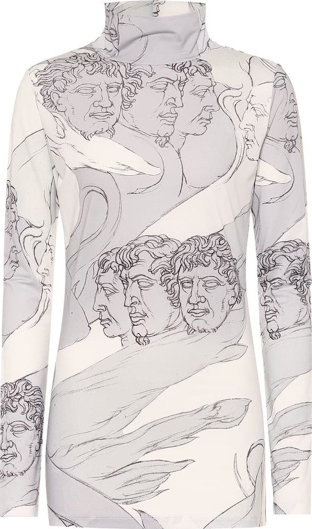LOEWE Printed turtleneck top