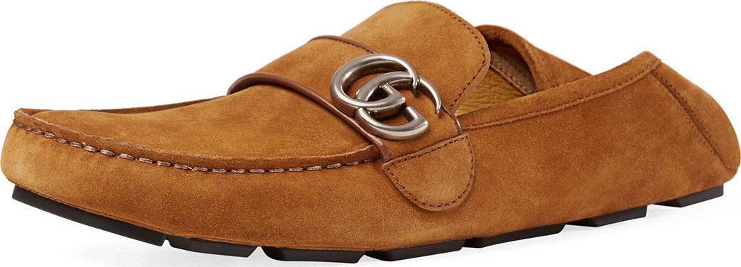 Gucci Noel Suede Driver with Double G