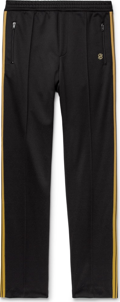Stella McCartney Slim-Fit Striped Tech-Jersey Track Pants