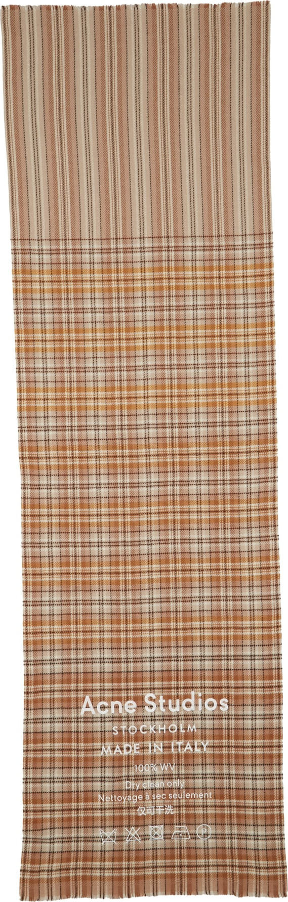 Acne Studios Check Wool Scarf