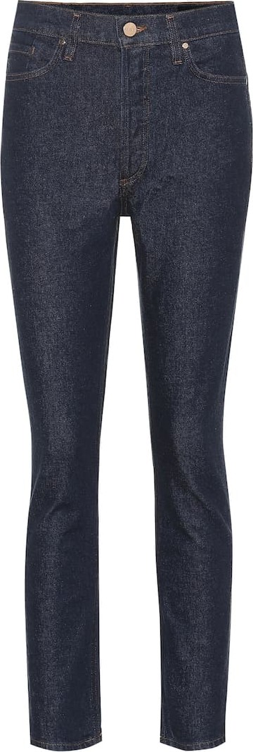 GOLDSIGN The High-Rise slim-straight jeans