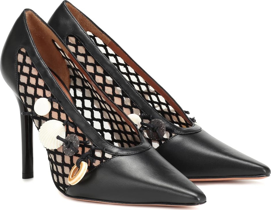 Altuzarra Peppino embellished leather pumps