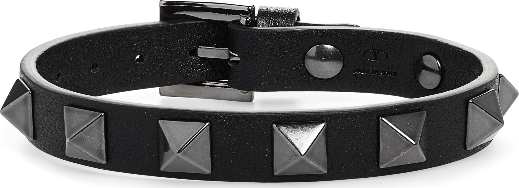 Valentino Rockstud Noir Small Leather Bracelet