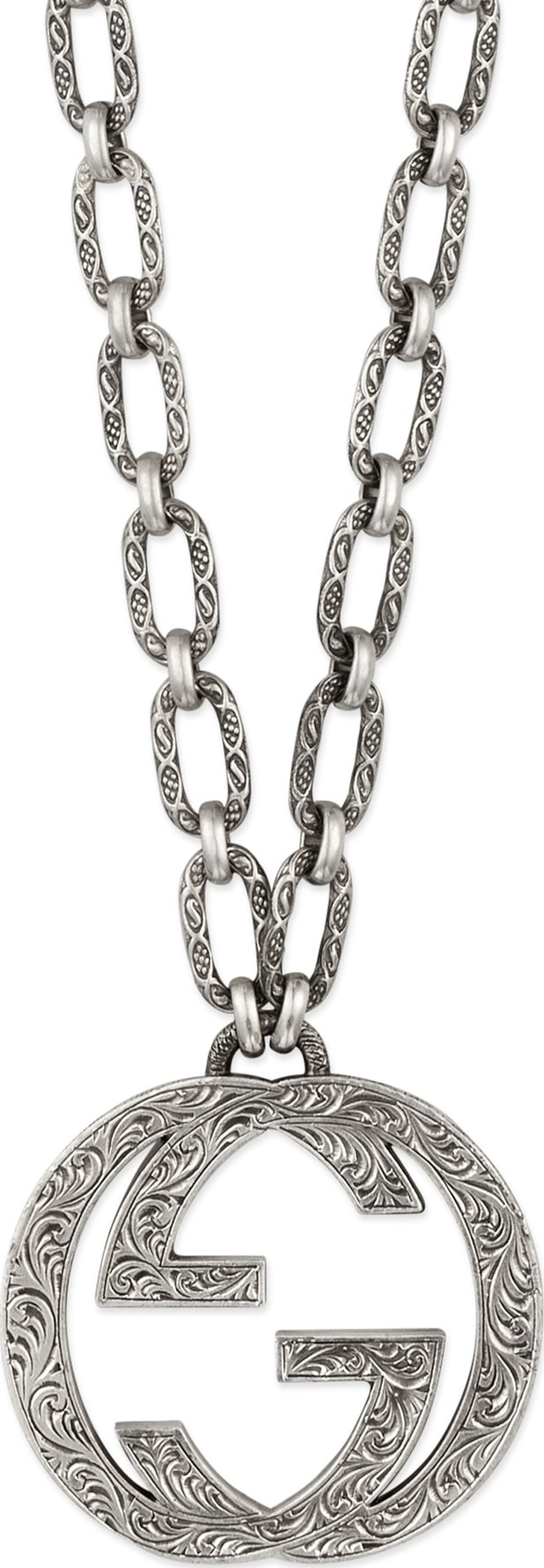 Gucci GG Logo Pendant Necklace