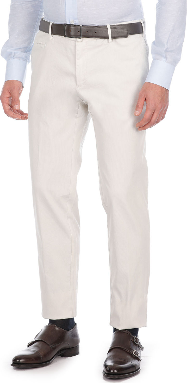 Isaia Flat-Front Twill Trousers