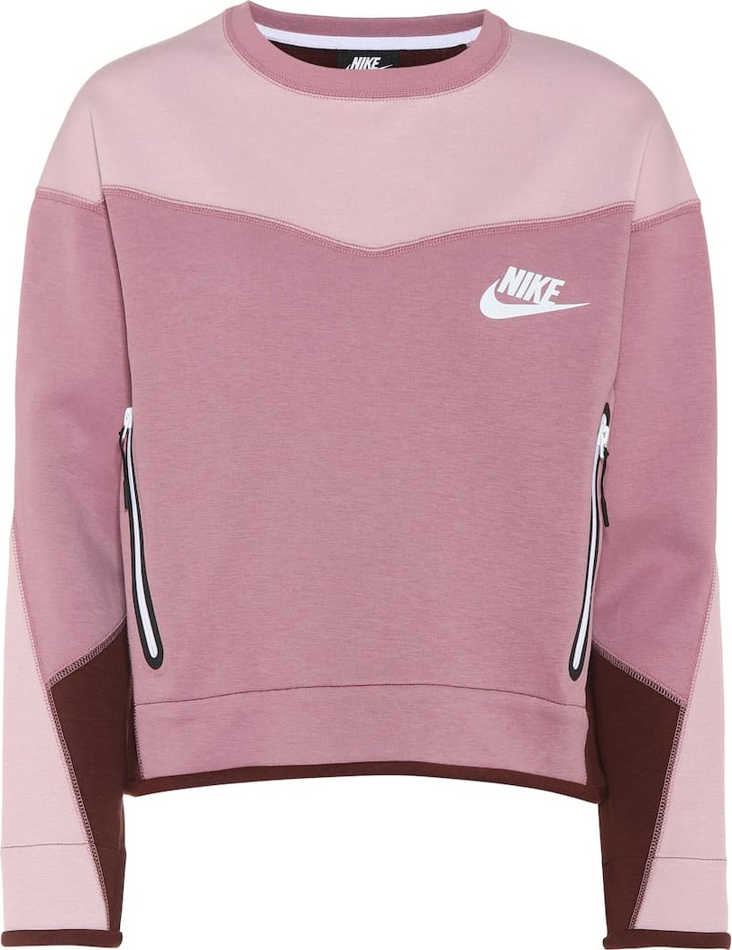 Nike Cotton-blend cropped sweater