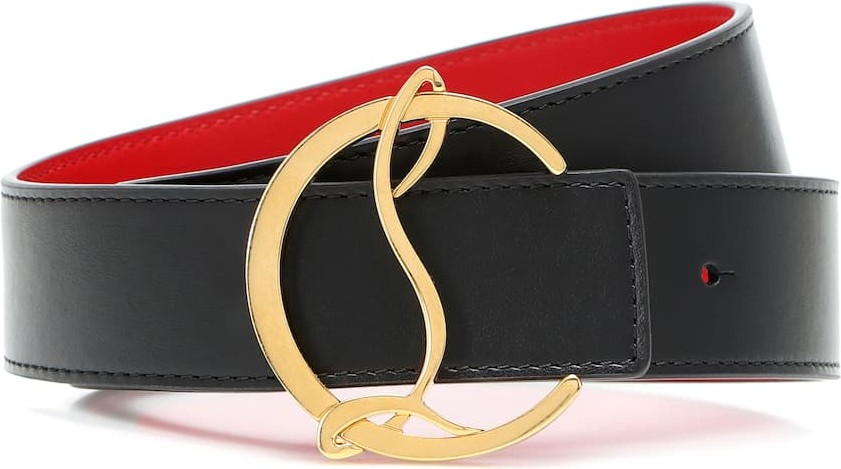 Christian Louboutin CL Logo reversible leather belt