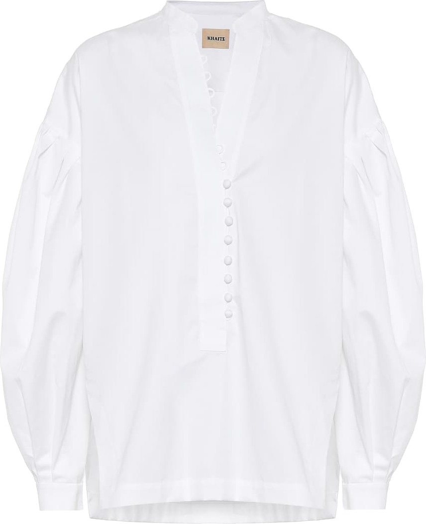 Khaite Palma cotton poplin shirt