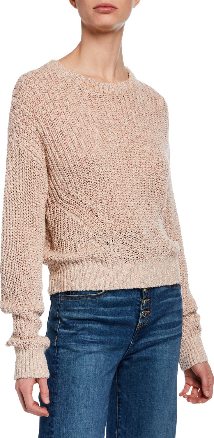 Veronica Beard Leah Crewneck Pullover Sweater