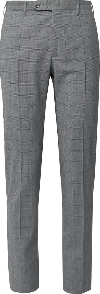 Incotex Slim-Fit Tapered Prince of Wales Checked Woven Trousers