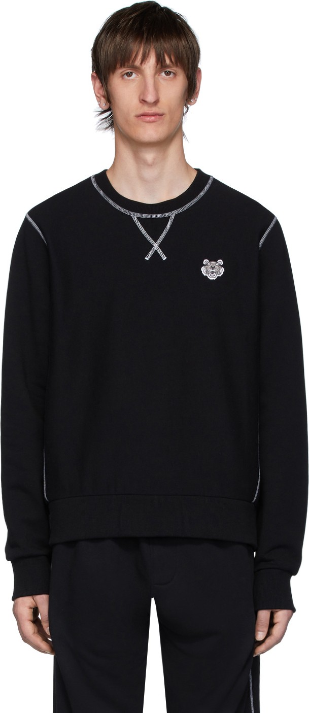 KENZO Black Tiger Crest Sweatshirt KENZO Black Tiger Crest Sweatshirt