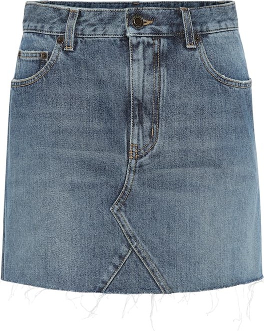 Saint Laurent Denim miniskirt