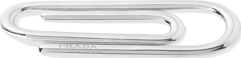 Prada Sterling Silver Money Clip