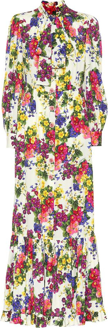 Dolce & Gabbana Floral stretch silk dress