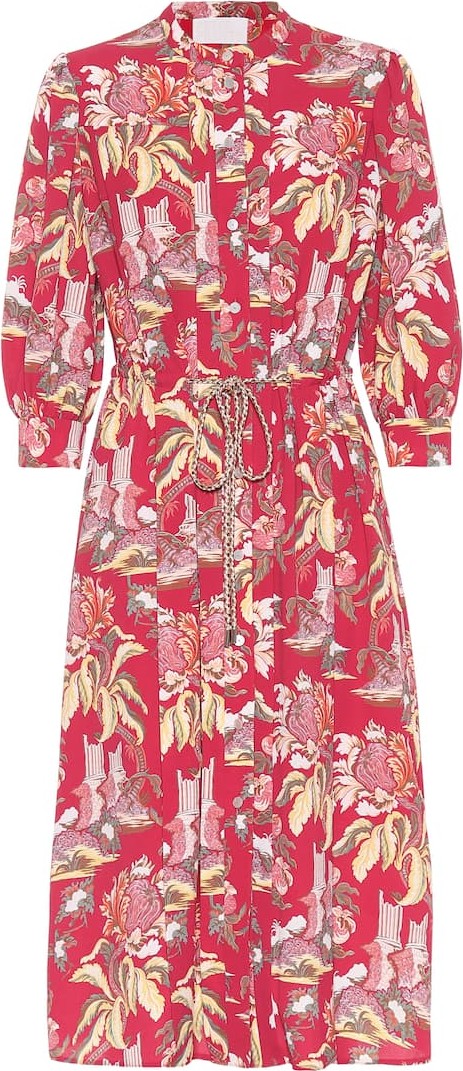 Peter Pilotto Printed crêpe shirt dress