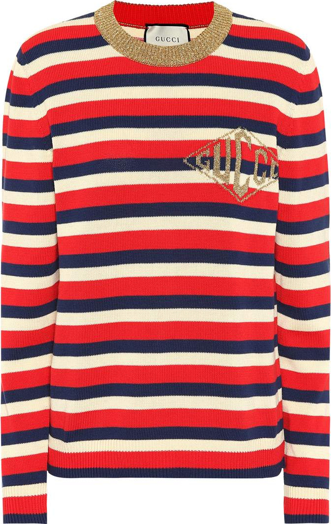 Gucci Striped cotton sweater