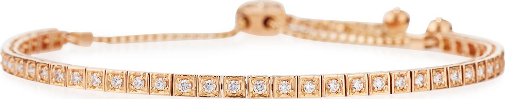 Cassidy Diamonds 18K Rose Gold Square Diamond Bracelet