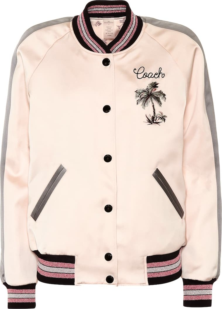 COACH Reversible satin bomber jacket