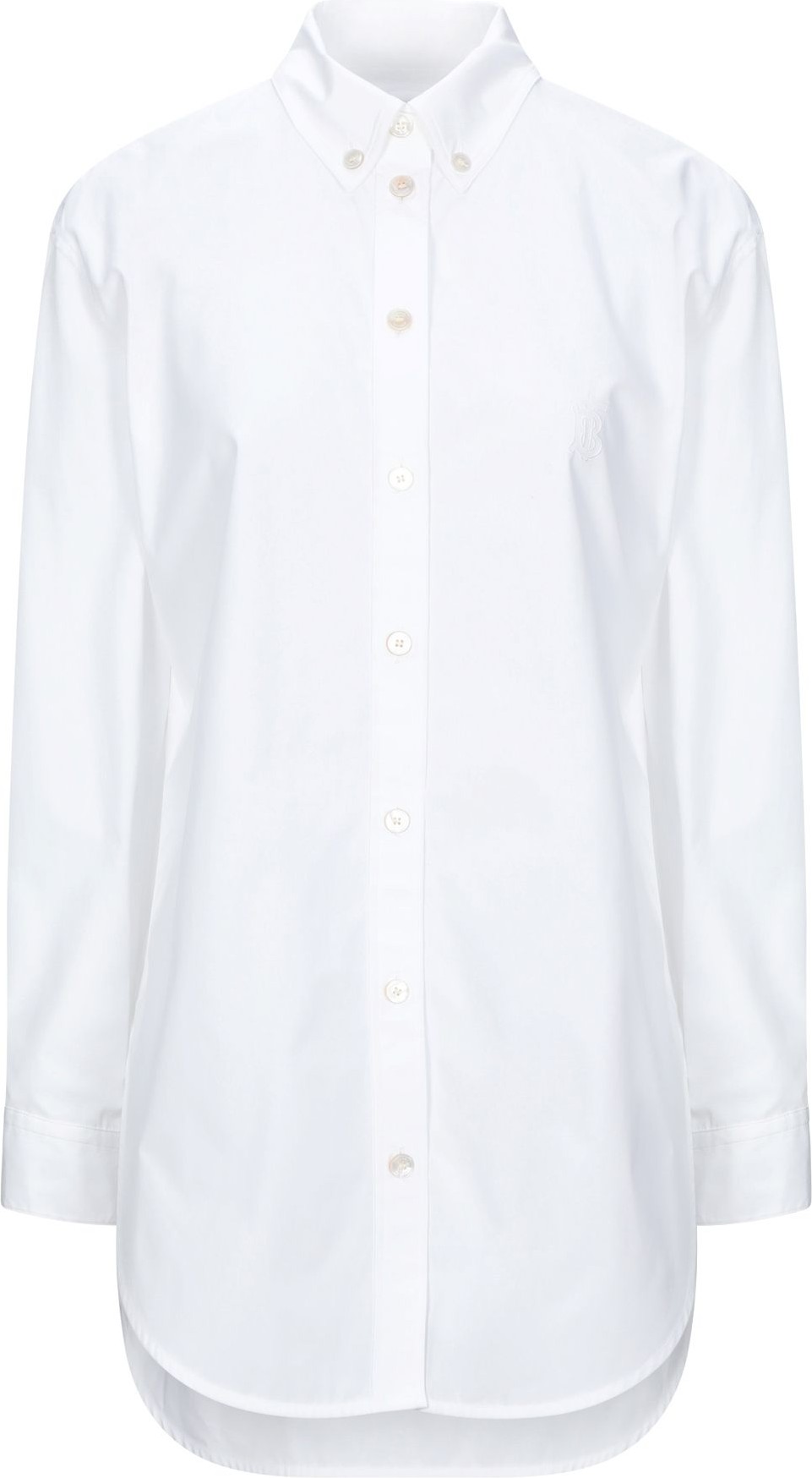 Burberry London England Solid Color Shirts & Blouses