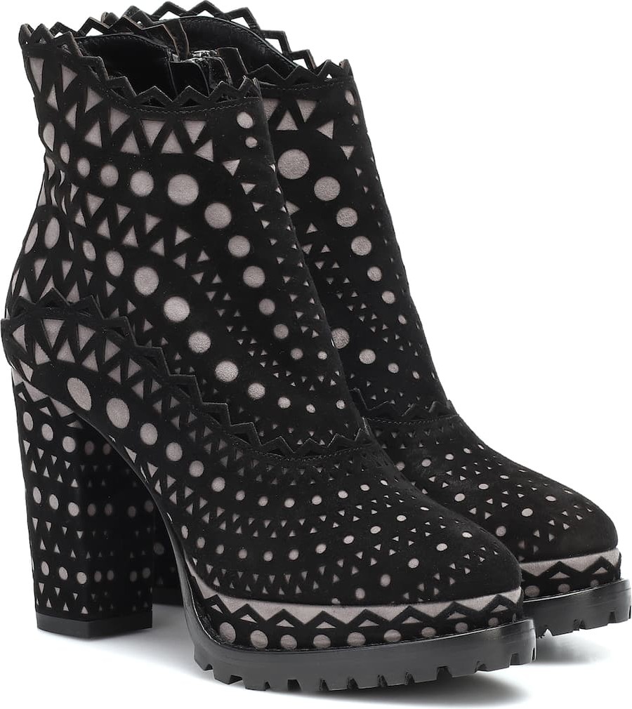 Alaïa Suede ankle boots