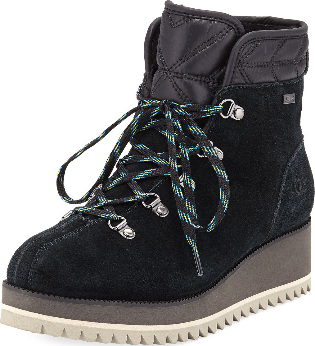 UGG Birch Lace-Up Wedge Hiker Booties