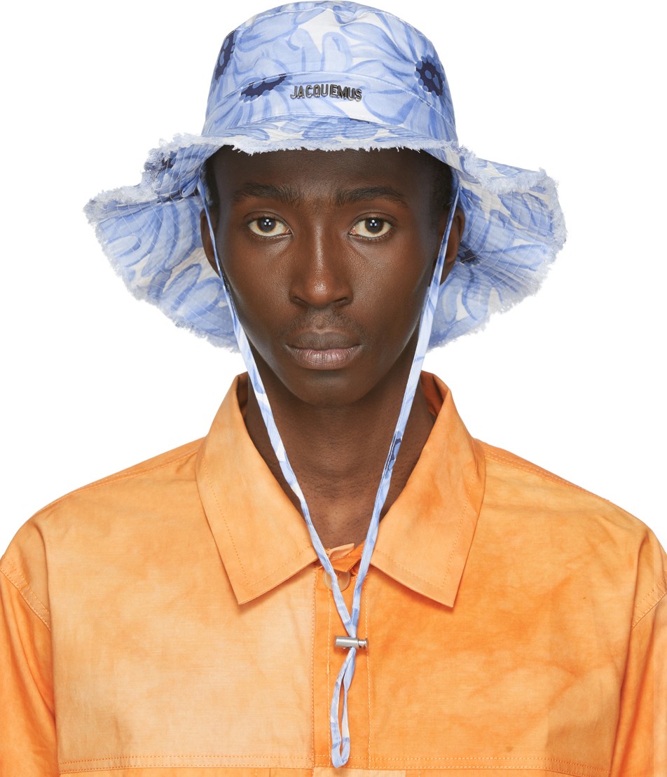 Jacquemus Blue Flowers 'Le Bob Artichaut' Bucket Hat