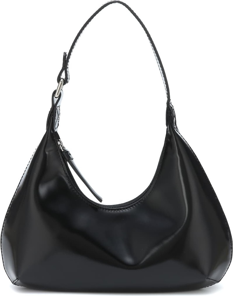 By Far Baby Amber patent leather shoulder bag