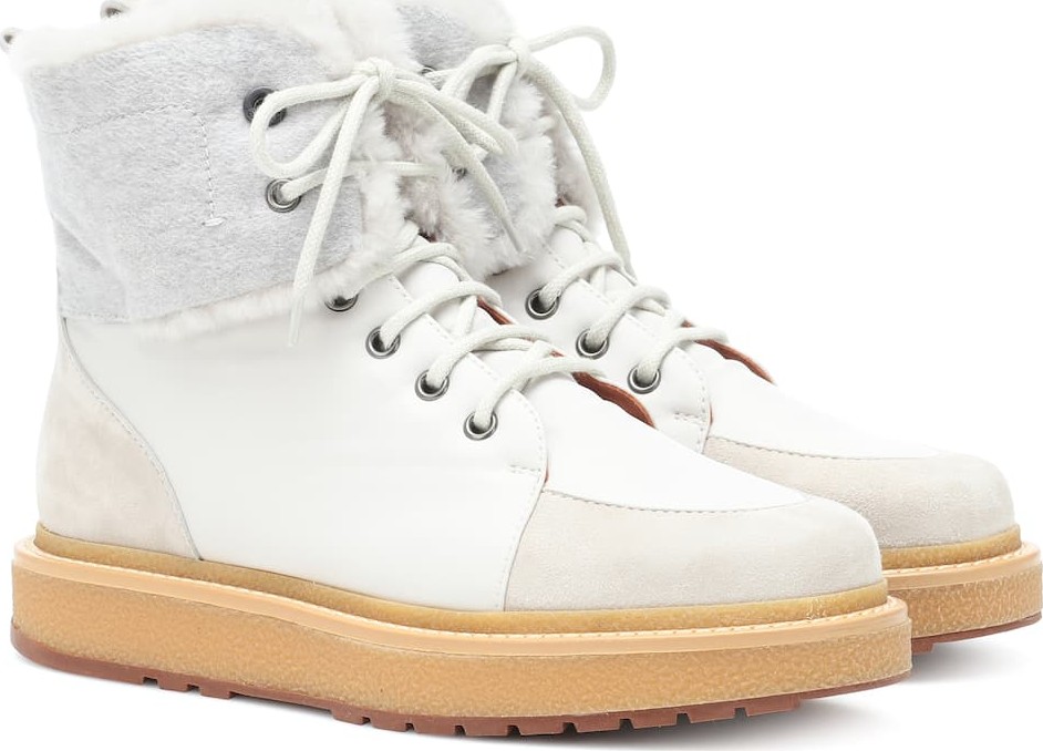 Loro Piana Elmira fur-trimmed sneakers
