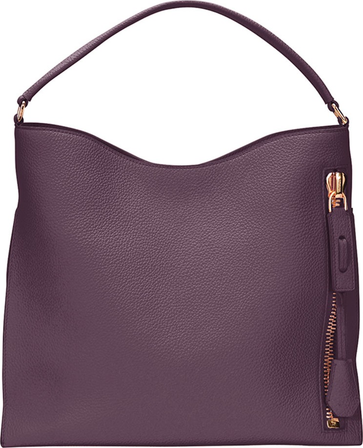 TOM FORD Alix Small Calfskin Hobo Bag