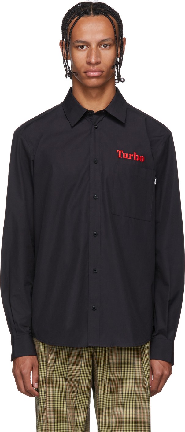 MSGM Black 'Turbo' Shirt