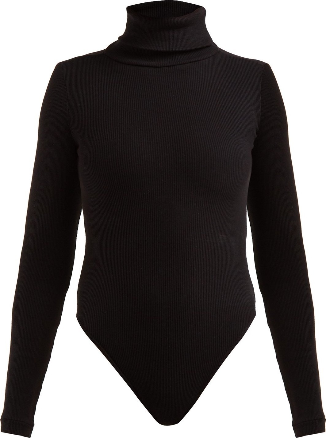 Re/Done Originals Roll-neck ribbed cotton bodysuit
