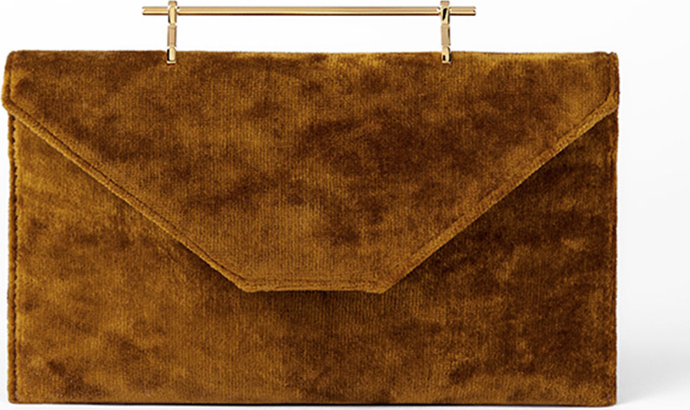 M2Malletier Annabelle Velvet Clutch Bag