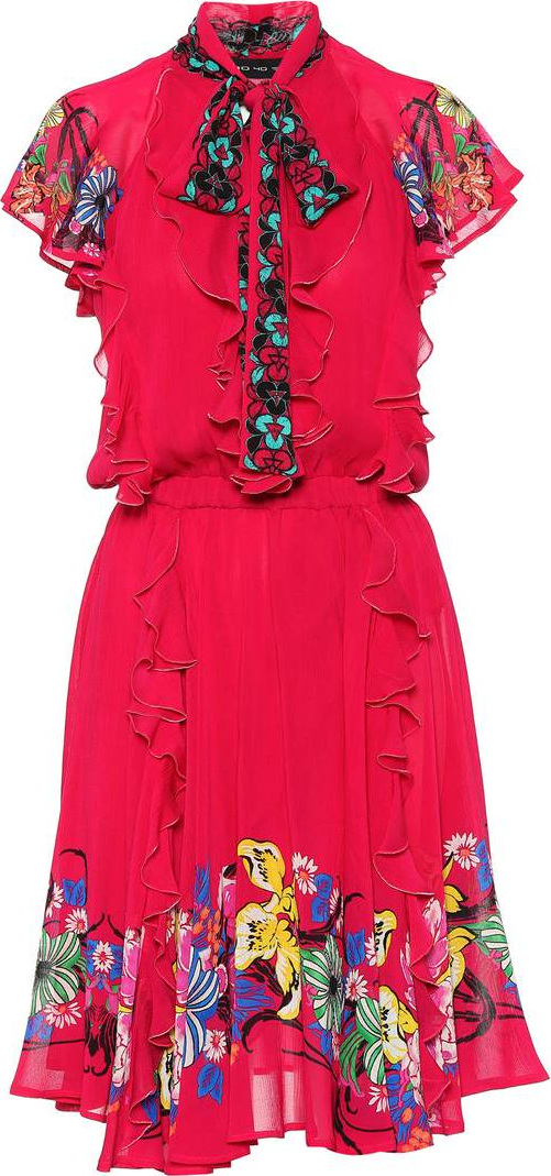 Etro Printed silk-blend dress