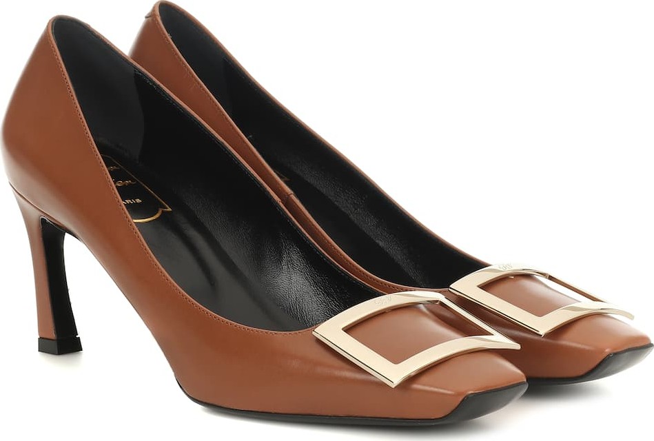 Roger Vivier Belle Vivier Trompette leather pumps